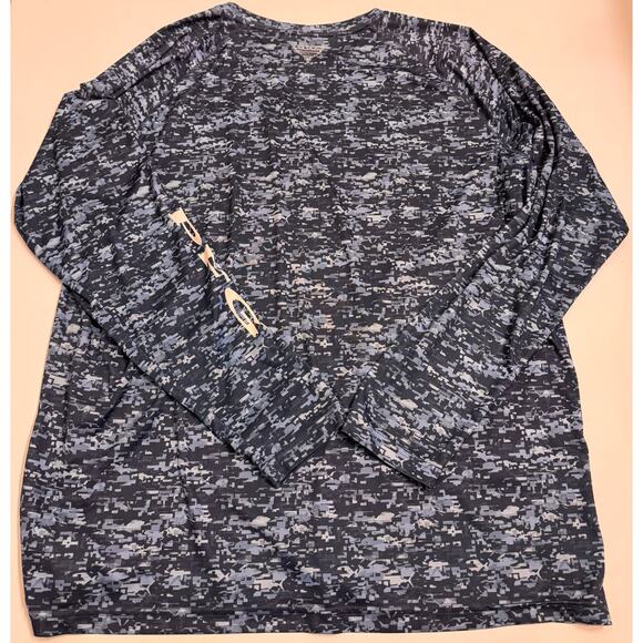 Columbia PFG Men's Fishing Shirt Blue Camo Sz XXL - Picture 4 of 4